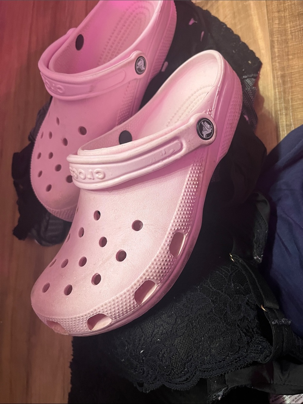 CROCS Kids Light Pink Classic Clog